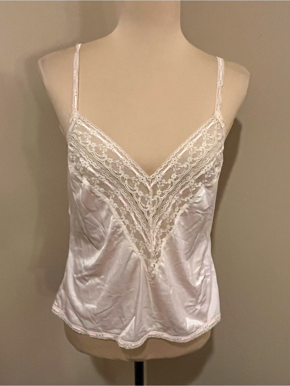 Vintage Christian Dior Pale Blush Silky Cami Top, Medium